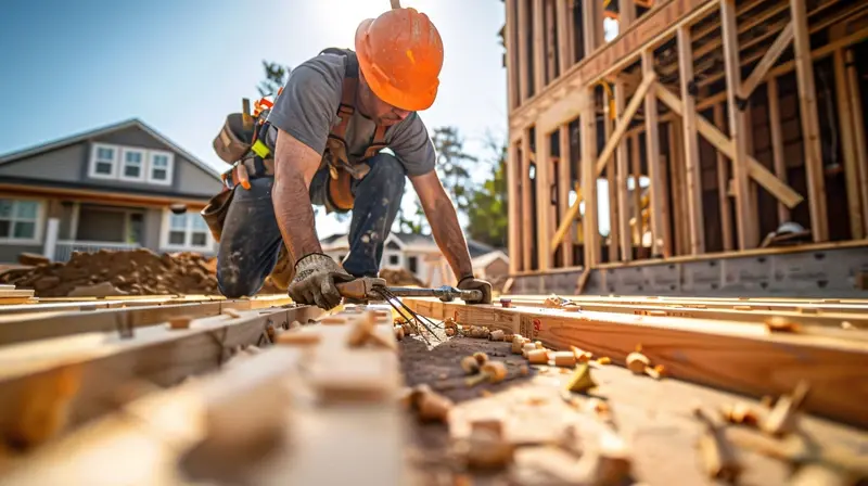 builder on a housing development