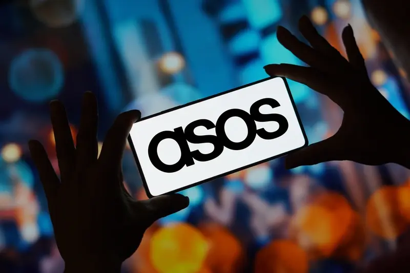 ASOS logo on screen