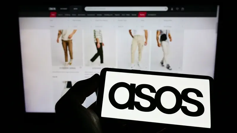 ASOS logo on mobile phone