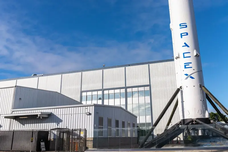 A SpaceX rocket 