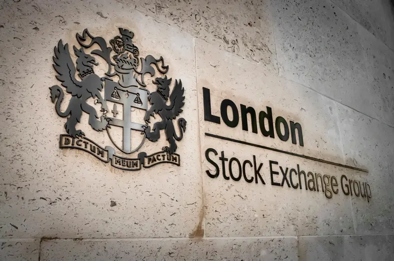 London Stock Exchange sign on wall