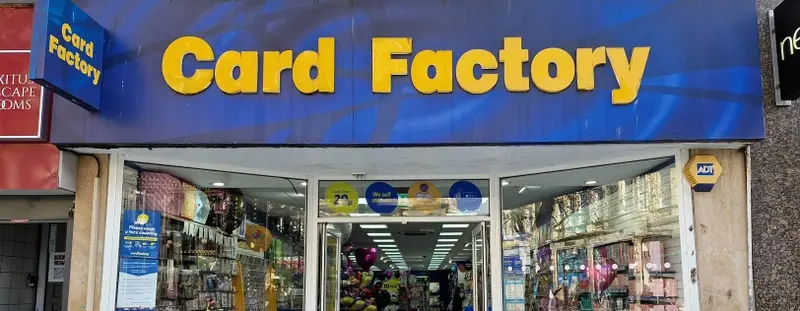 Card Factory shop front