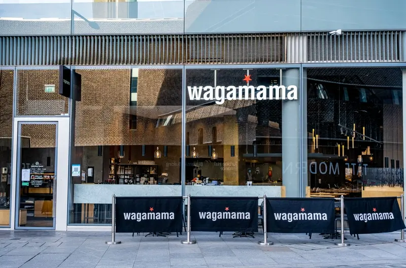 Wagamama store front with logo