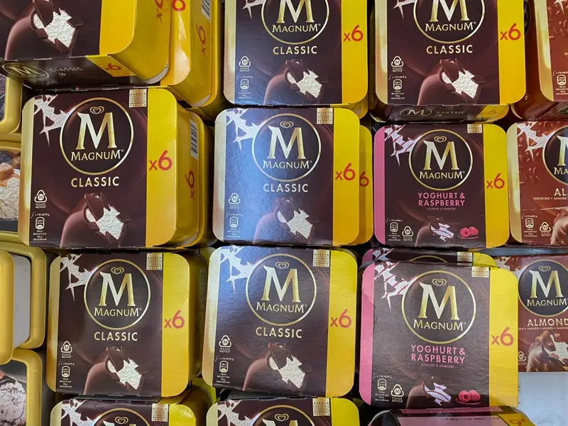 Magnum ice cream boxes