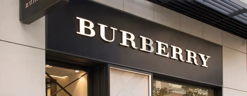 A Burberry shop front