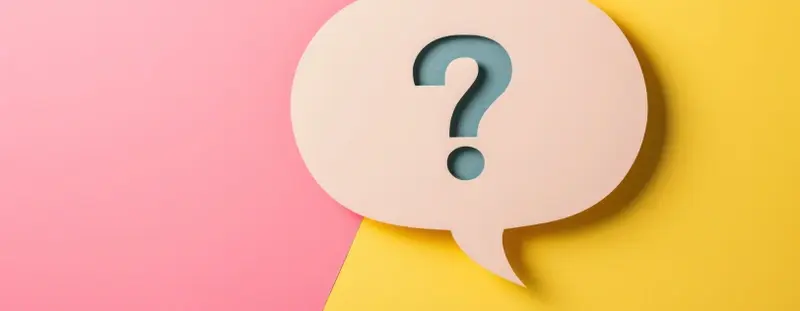 Illustration: speech bubble with question mark