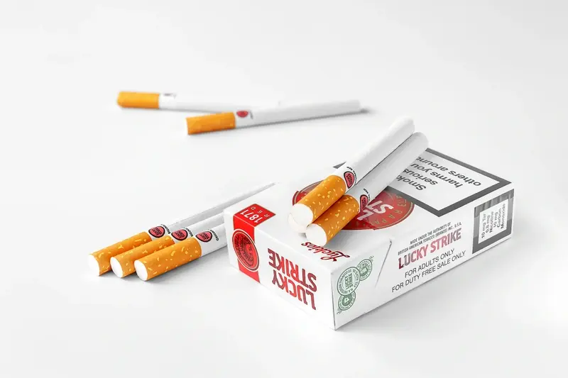 A packet of Lucky Strike