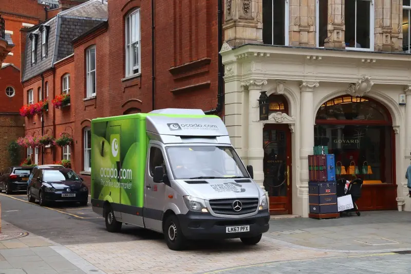 Ocado delivery truck 