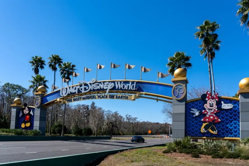 Entrance gate to Walt Disney 