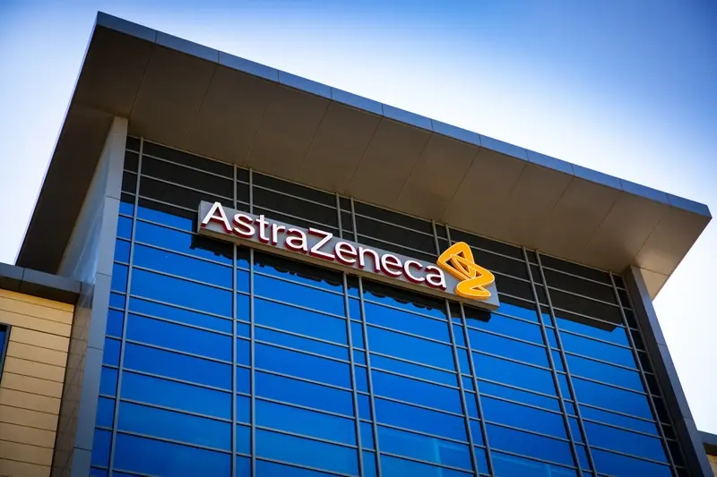 AstraZeneca logo on building
