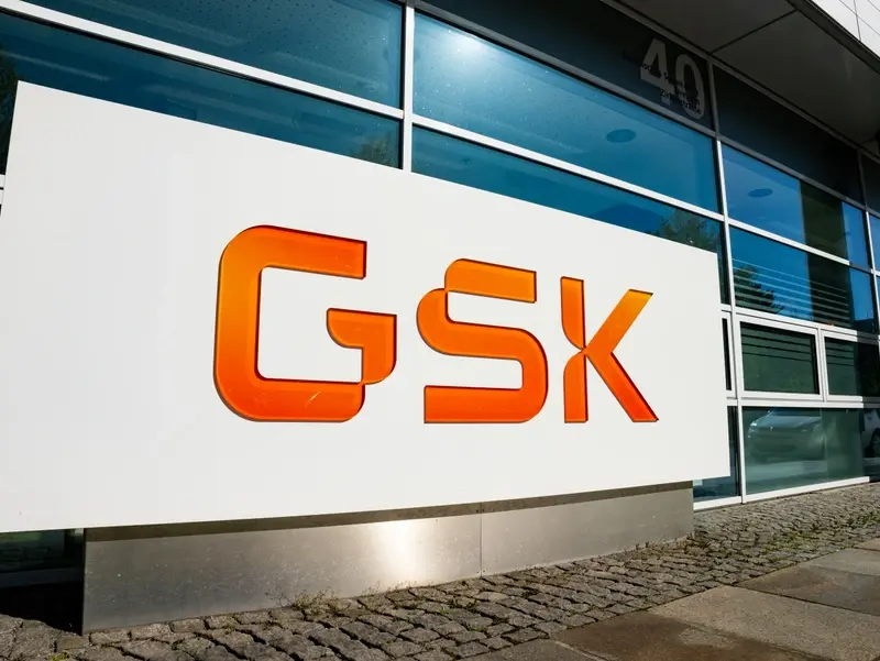 GSK logo on side of building