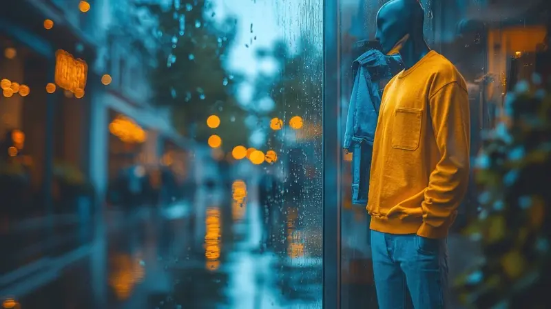 Shopfront on wet day