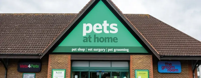 front of Pets at home store