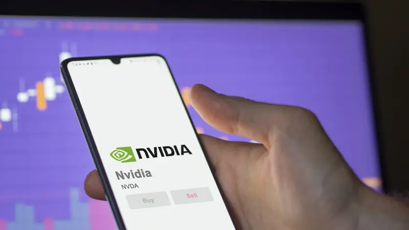 Nvidia logo on mobile