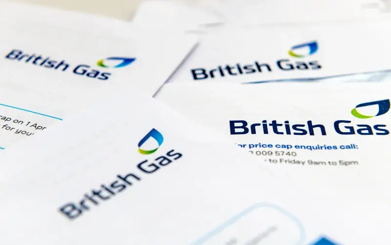 Letters and bills from UK energy provider British Gas