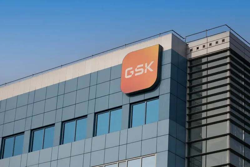 GSK logo on front of building