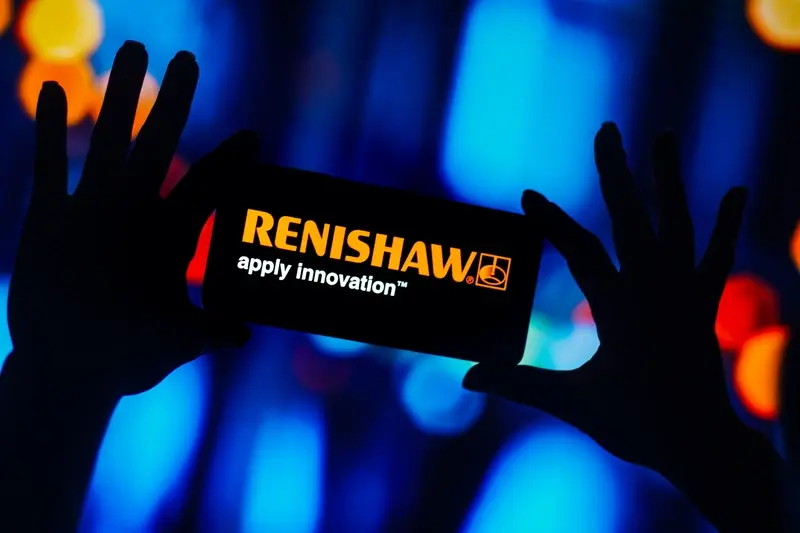 Renishaw branding on mobile 