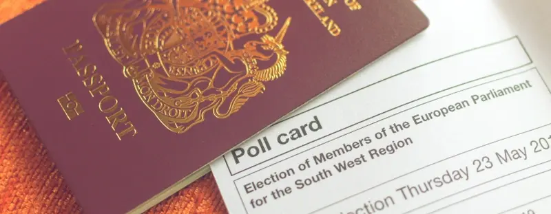 Passport and polling card