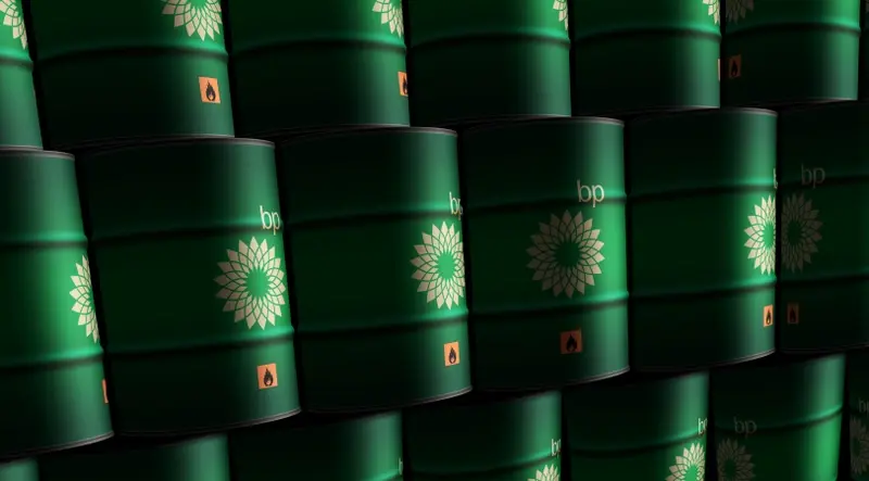 BP oil fuel and gas barrels