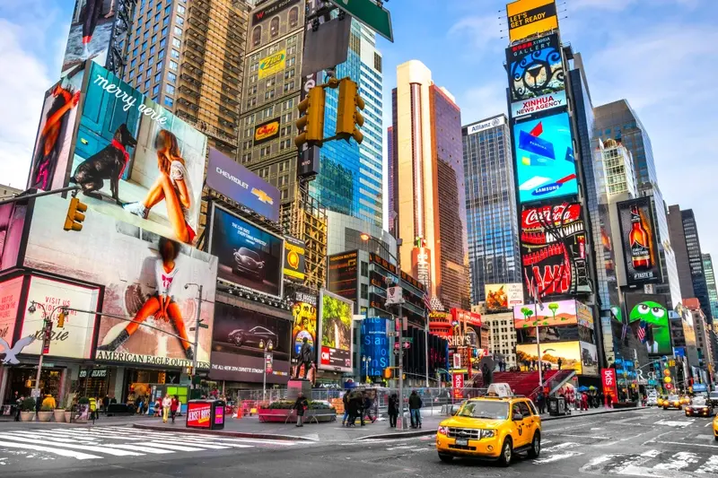 AI generated billboards in New York