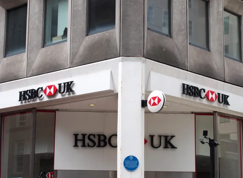 Front of an HSBC branch