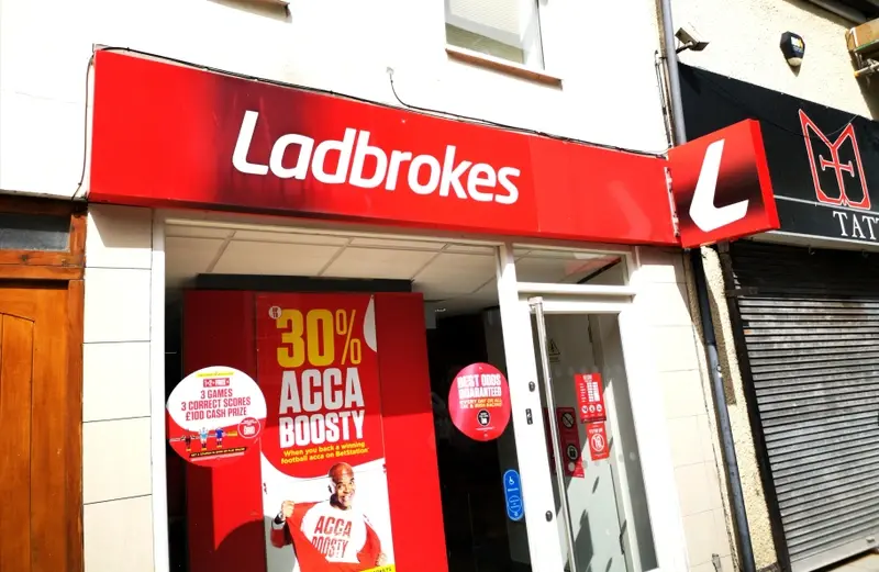 Ladbrokes betting shop in Cardiff