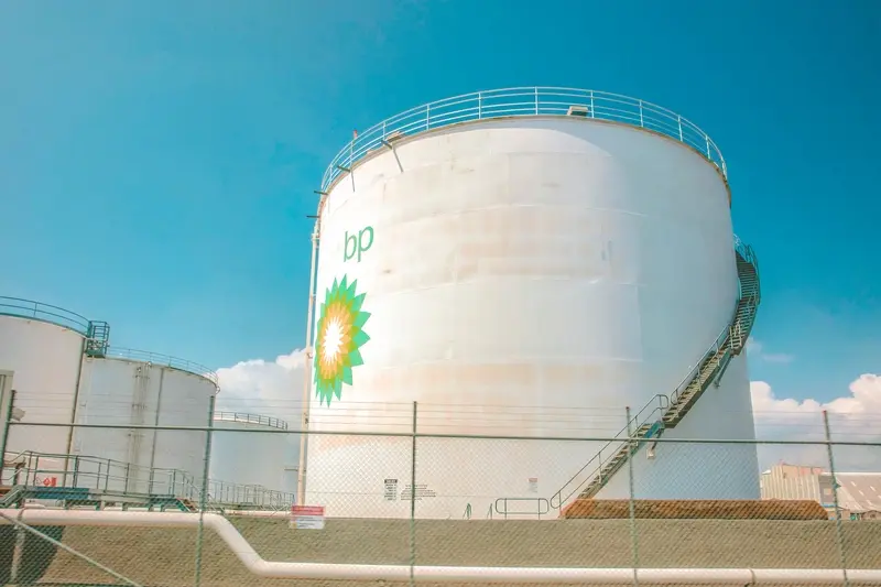 BP oil storage tanks