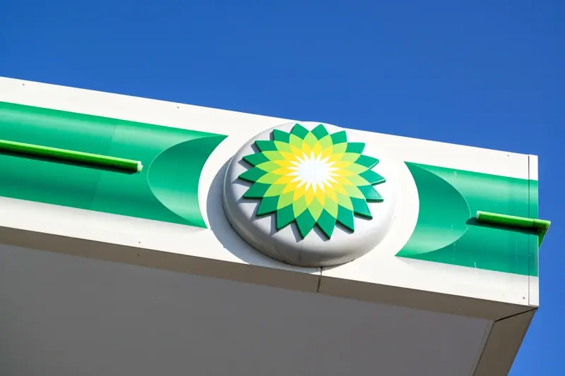 BP sign at gas station