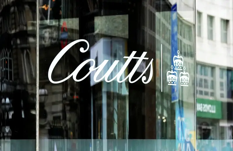 Coutts name plate on HQ
