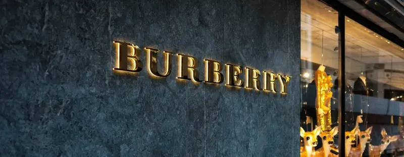 Burberry shop sign