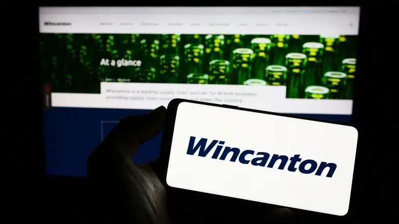 Wincanton logo on mobile phone