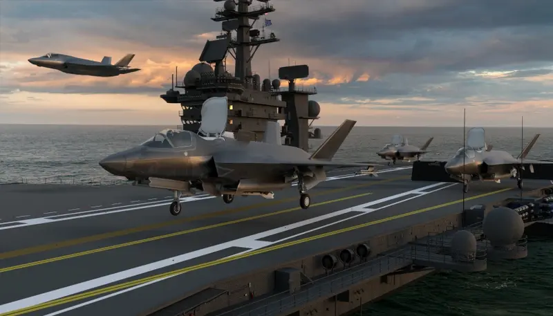 Lockheed Martin F-35 takes off