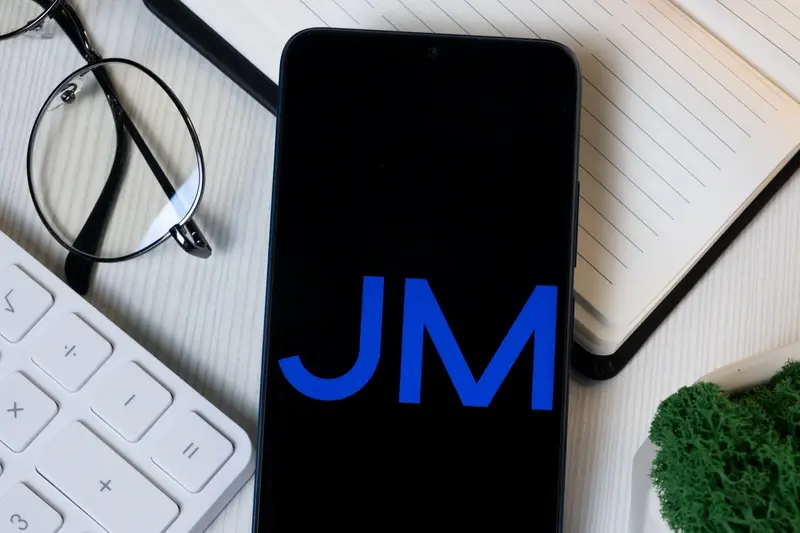 Johnson Matthey logo on phone screen