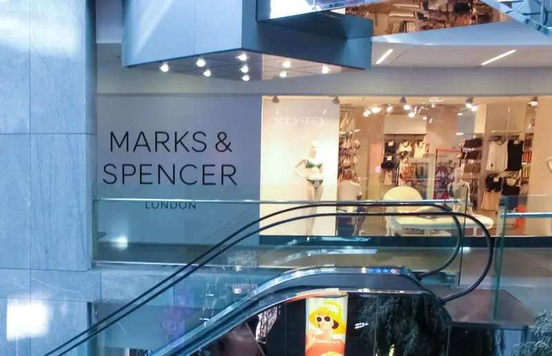 M&S store with logo