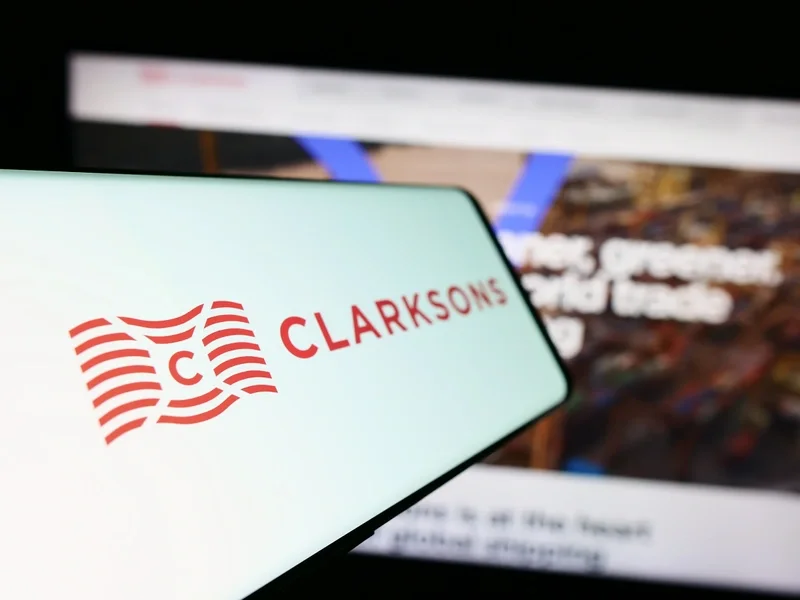 Clarkson logo on smartphone