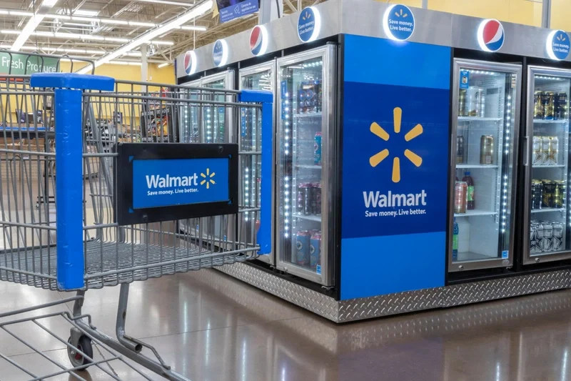 Shopping aisle at Walmart