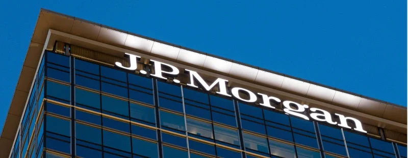 JP Morgan logo on building