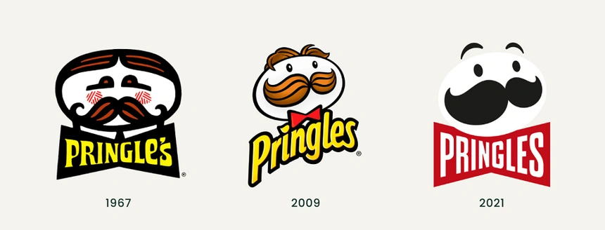 Pringles Logo evolution