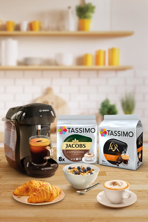 TASSIMO by Bosch high quality coffee machines TASSIMO