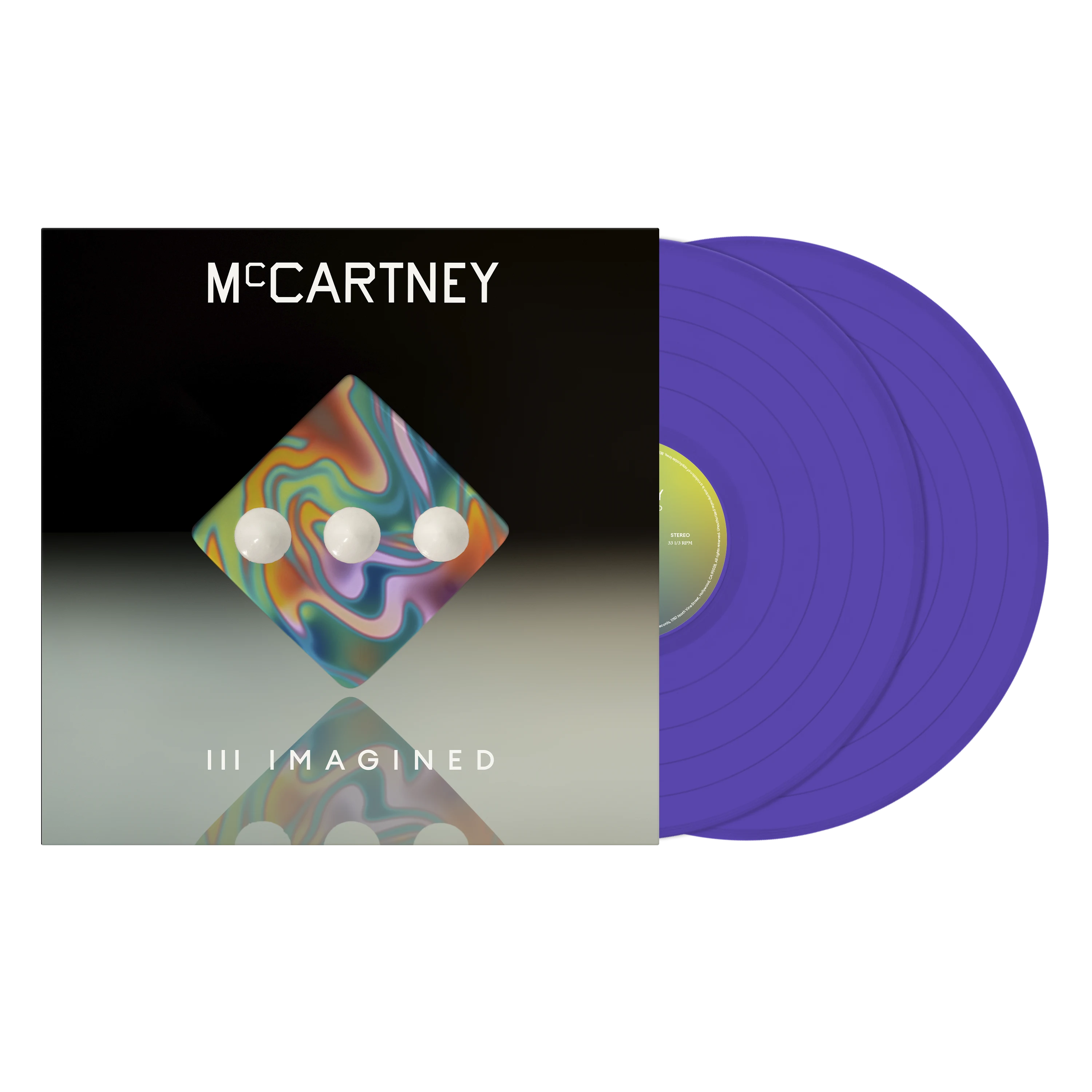 McCartney III Imagined purple vinyl record