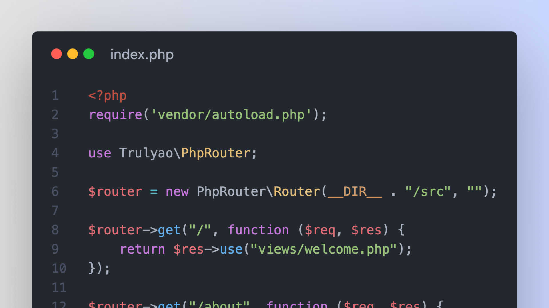 Easy Routing In PHP - No Frameworks
