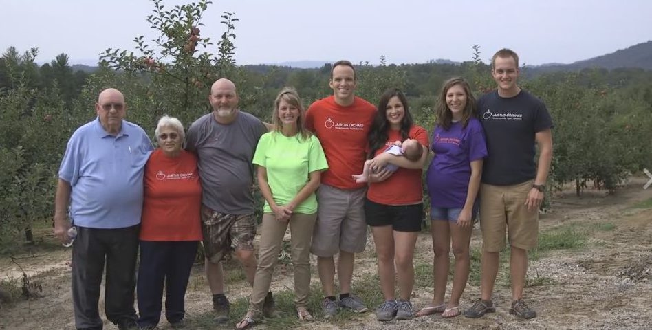The Justus family has been growing apples for over 100 years.