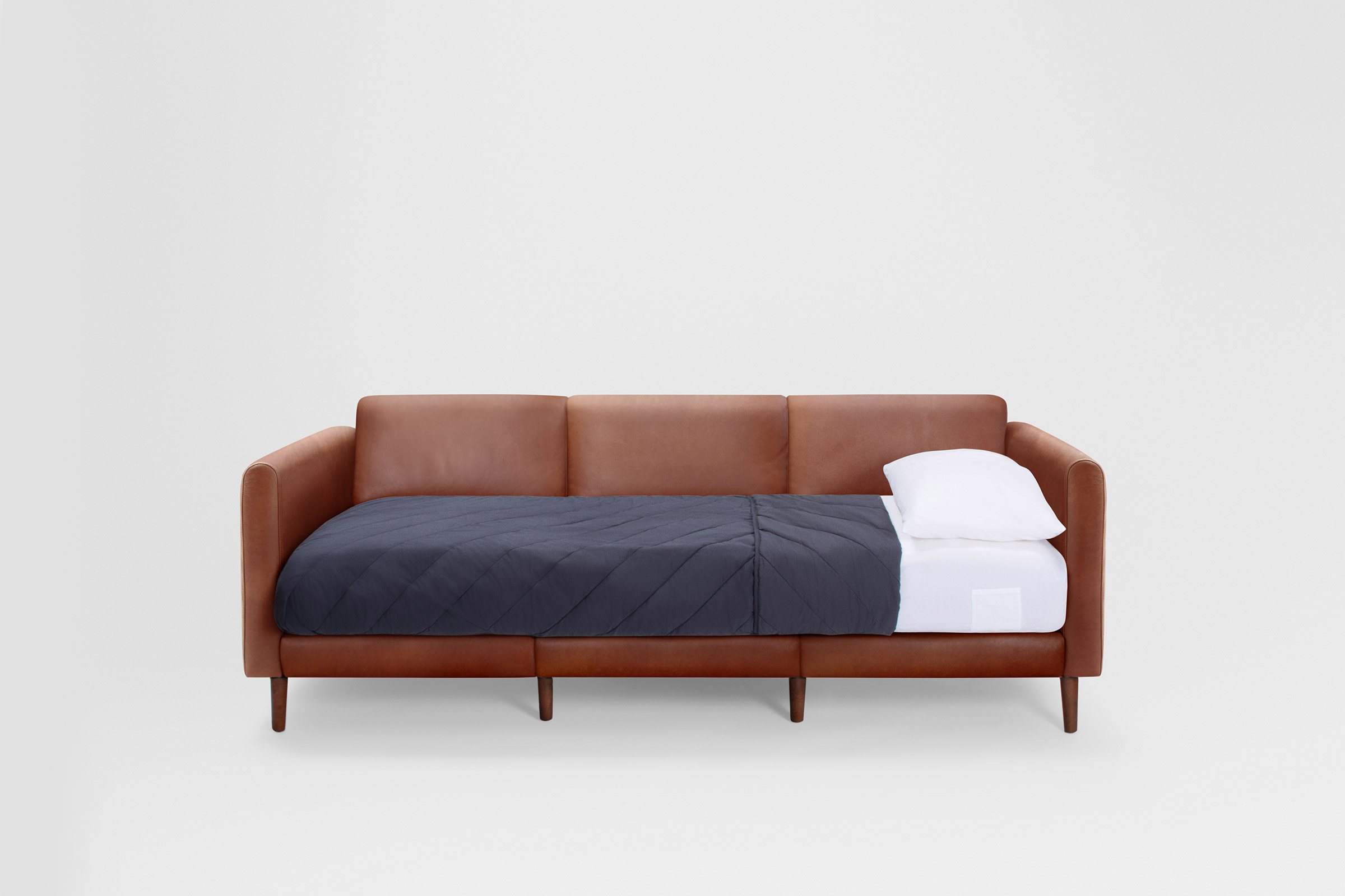 The Nomad Leather Sleeper Customizable, Modular Furniture Burrow