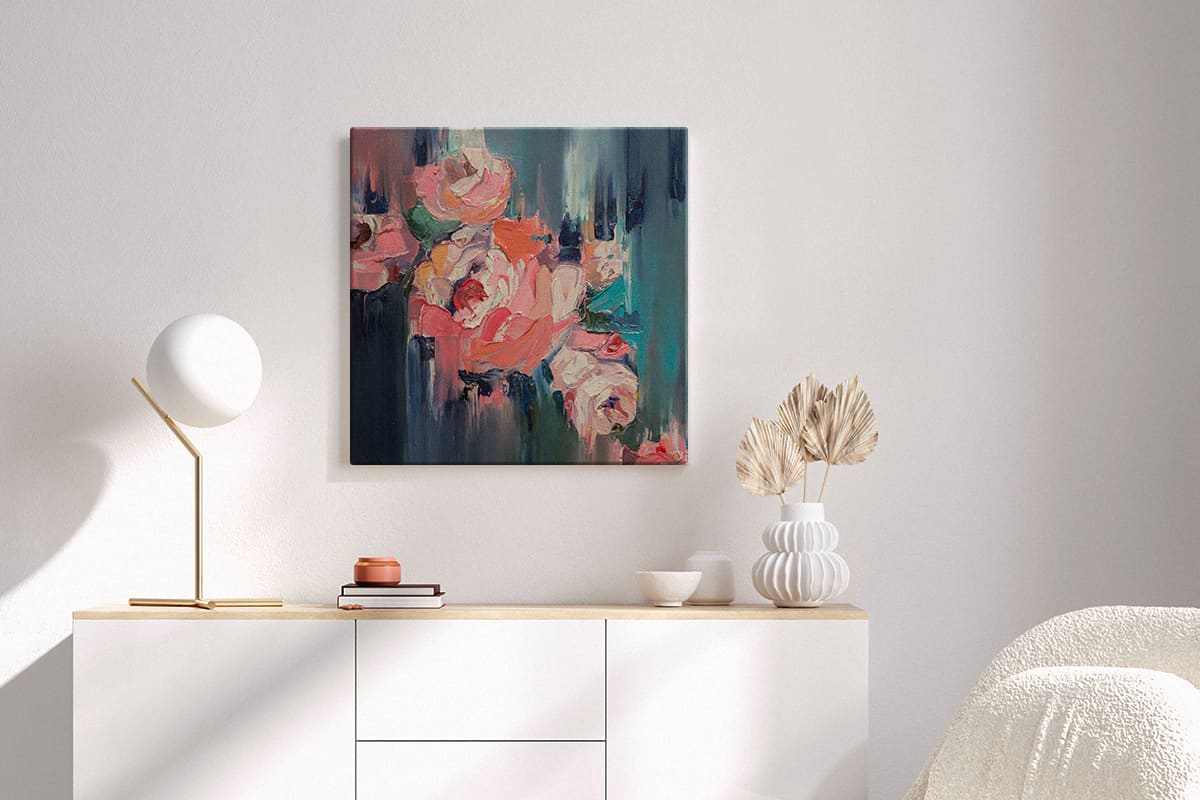 Canvas print of botanical art.