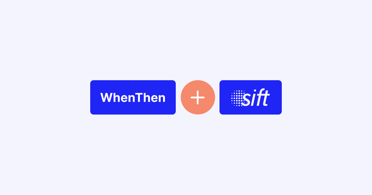 We've connected with Sift to help combat payment fraud