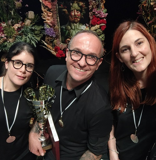 Les 3 premiers : Anne Verlac, médaille de Bronze - Nicolas Sahuguède, médaille d'Or Charlène Paolpi, médaille d’argent (De gauche à droite sur la photo).