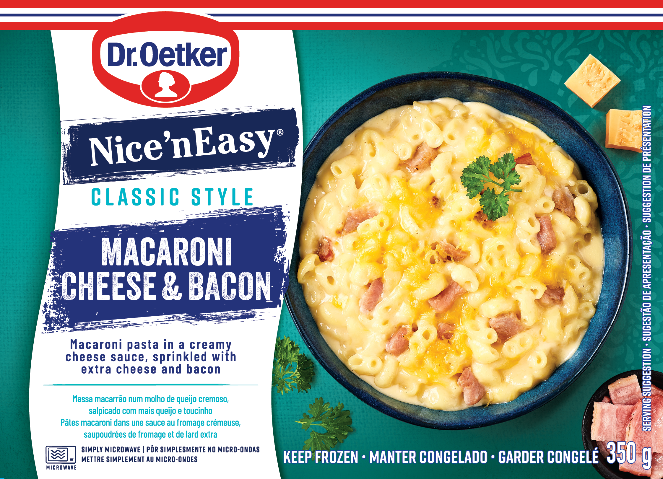 Macaroni Cheese & Bacon 350 g Nice'n Easy Dr. Oetker