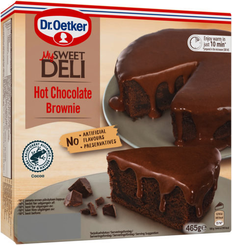 Hot Chocolate Brownie 465 g - Tuotteet | Dr. Oetker