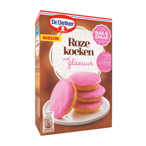Roze Koeken Premium Bakmixen Dr. Oetker