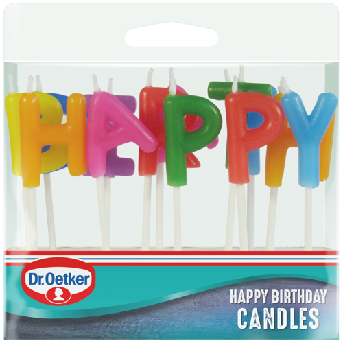 Happy Birthday Candles Candles Dr Oetker